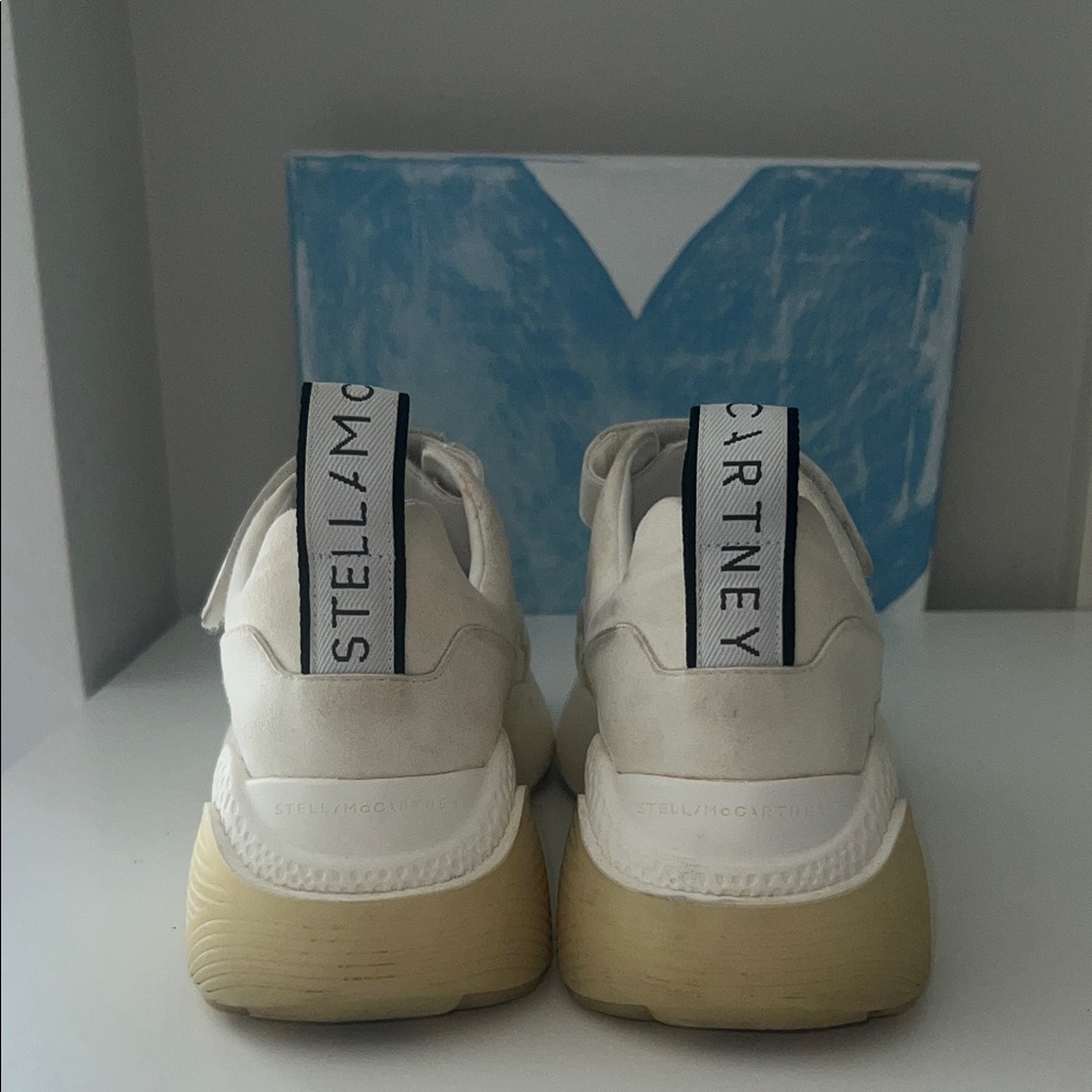 Stella McCartney Cream and Tan Sneakers